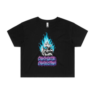 Compleate Combustion Skull with blue flames  Thumbnail