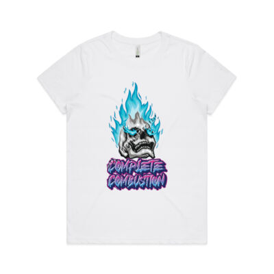 Compleate Combustion Skull with blue flames  Thumbnail
