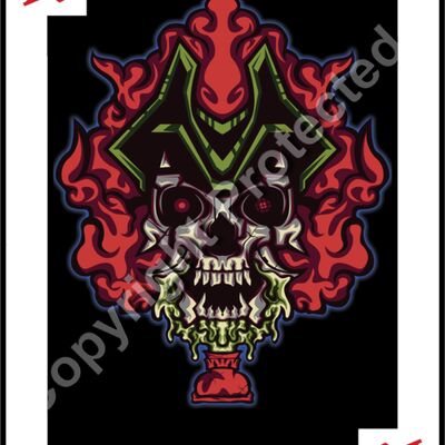 Toxic pirate red ace of spades  Thumbnail